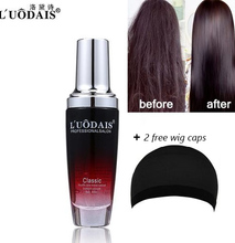 Luodais Classic Human Hair,Wig & Weave Repair Serum+2 Free Wig Caps